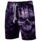 Trend Skull Graphic Beach Shorts For Men Fashion Summer Hip Hop 3D Printed Short Pants Cool Streetwear Breathable Swim Trunks