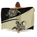 Tax Free Retro Tribal Ethnic Polynesian Women Seaside Sexy Style Sarong Soft And Comfortable Fabric Samoan Pattern Print Design - Matrix Studios