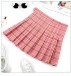 Harajuku 0Women Pleat Skirt 0Preppy Style Plaid 0Mini Cute Japanese School Uniforms Ladies Jupe Kawaii - Matrix-studios.com