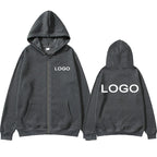 Customized Printed Men Women Zipper Up Hoodie Loose Casual Clothing Fashion Long Sleeve Hooded Pullover Personality Sweatshirts - Matrix Studios