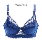 Women's Sexy Lace Wireless Push Up Bra Sexy Wire Free Bras For Women Plus Size 75-105 B C D Thin Cup Bralette Lingerie Intimates - Matrix Studios