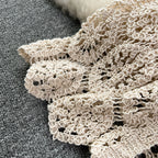 Longline Crochet Cardigan Button Front Sleeveless Sheer Open-knit Long Cover-up Jacket Women Summer Beach Vacation Outfit - Matrix Studios
