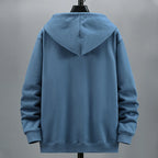 Plus Size 10XL 12XL Hoodie Men Autumn Winter Fleece Hoodies Solid Color Jacket Hoodies Big Size 12XL Blue Black Red Grey - Matrix Studios