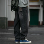 American Vintage High Quality Denim Cargo Pants Men Clothing Streetwear Loose Skate Jeans Harajuku Casual Harem Trousers Male - Matrix Studios