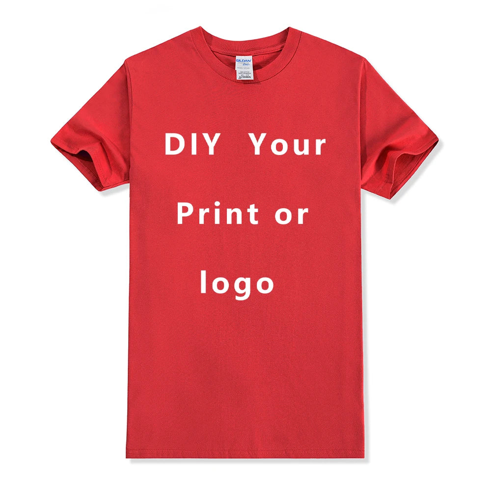 EU Size 100% Cotton Custom T Shirt Make Your Design Logo Text Men Women Print Original Design Gifts Tshirt - Matrix Studios