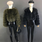 High Quality Fur Coat Women 100% Real Fox Fur Jacket Women's Fall/Winter Luxury Short Natural Fox Fur Coat Leather Jacket - Matrix Studios