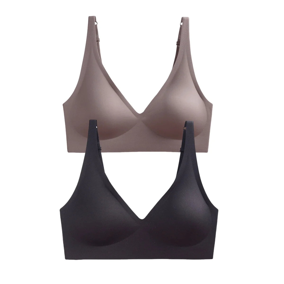 2Pcs/Set Seamless Bras For Women Wireless Underwear Push Up Bralette Soft Padded Deep V Sexy Lingerie Sleepwear Intimates S-3XL - Matrix Studios