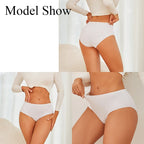 4Pcs/Set Comfort Cotton Panties Women High Waist Briefs Seamless Underwear Breathable Underpants Plus Size Panty S-2XL Intimates - Matrix Studios