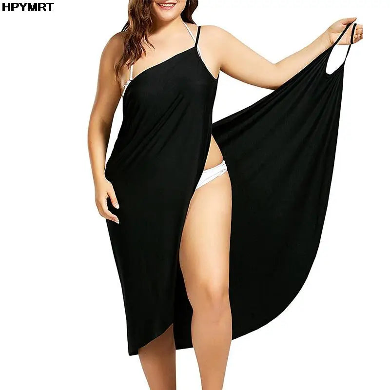 2022 5XL Summer Ladies Halter Dress Solid Color Sexy Suspenders Cross Sleeveless Ladies Clothes Beach Skirt Female Clothing Tops - Matrix-studios.com
