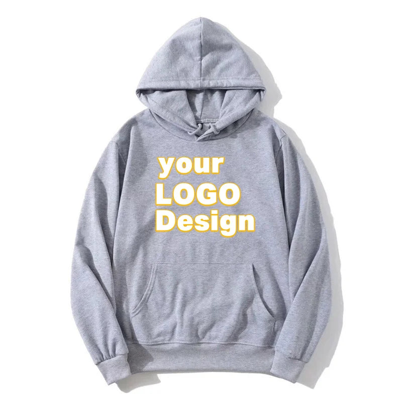 Custom Hoodies DIY Text Logo Image Print High Quality Hoodie Customized Sport Casual Sweatshirt Personalized Christmas Gift - Matrix Studios