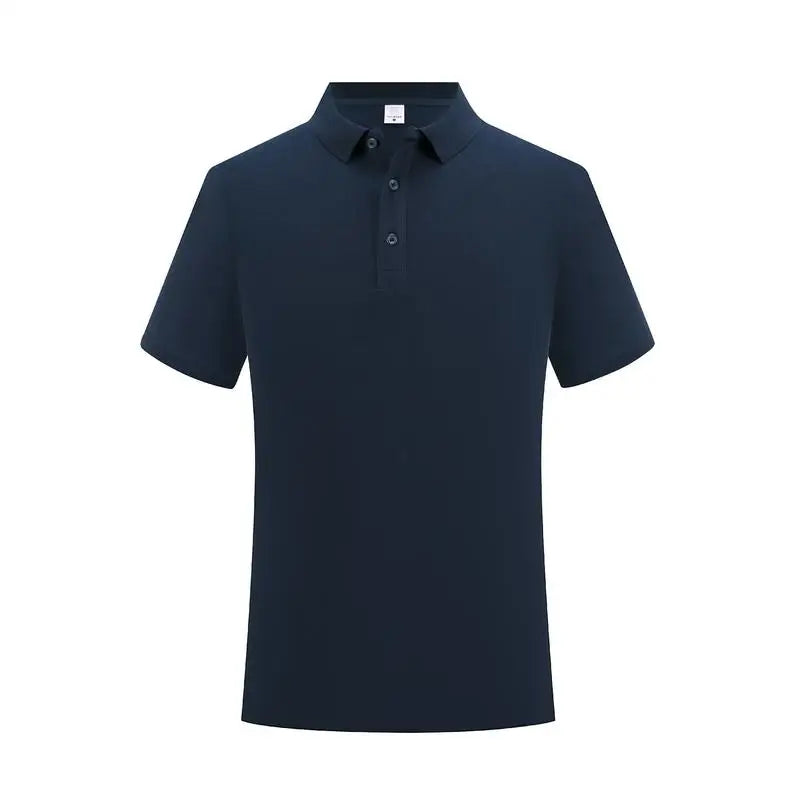 100% Cotton Classic Uniform Work Men And Women Golf Polo Shirts Custom Print Design Brand Text Tops Button Down Lapel Shirt - Matrix-studios.com