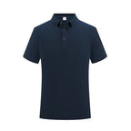 100% Cotton Classic Uniform Work Men And Women Golf Polo Shirts Custom Print Design Brand Text Tops Button Down Lapel Shirt - Matrix-studios.com