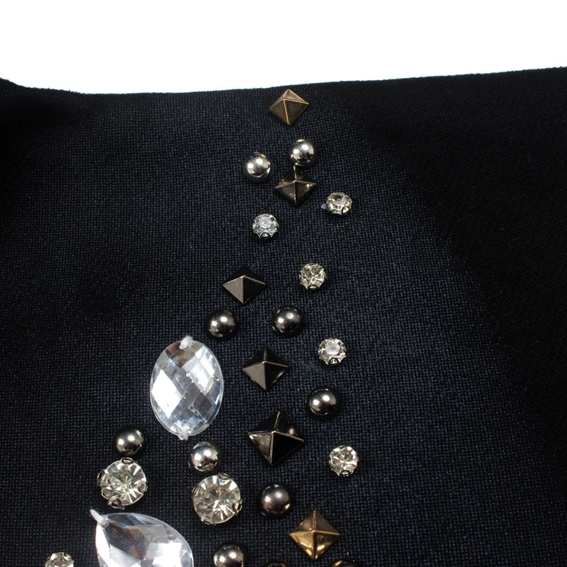 Oversize Balck Satoshi Hoody Retro Spray Dirty Rhinestone Button Stud Necklace Logo Hooded Sweatshirts  2XL Men Women Streetwear - Matrix-studios.com