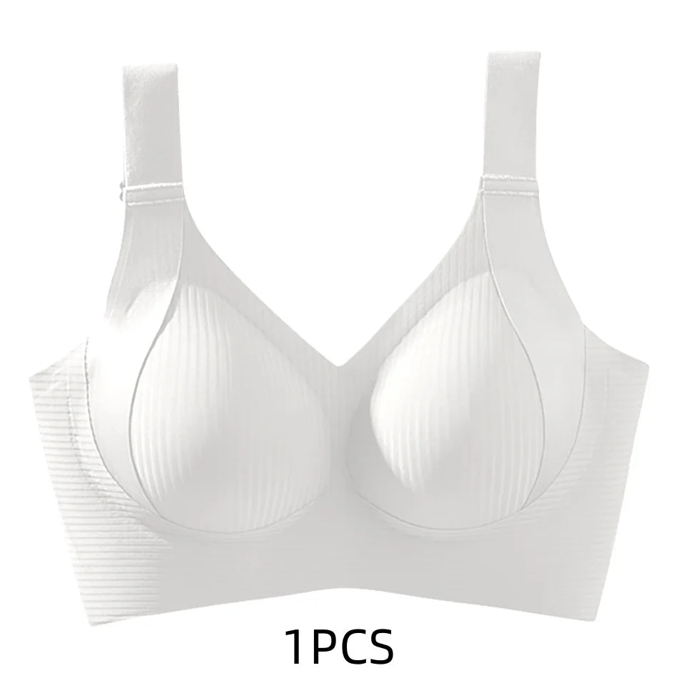 1/2PCS Women's Seamless Underwear, Thin Style, Large Breasts, Small Breasts, No Wires, Pull-up And Anti-sagging Large Size Bra - Matrix Studios