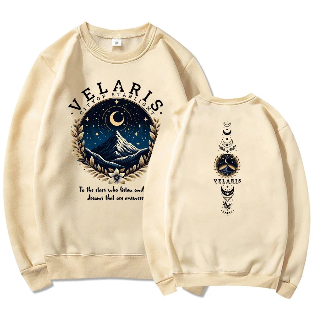 Velaris City of Starlight Sweatshirt ACOTAR Hoodie The Night Court Sweatshirt Women Graphic Hoodies Vintage SJM Merch Pullover - Matrix Studios