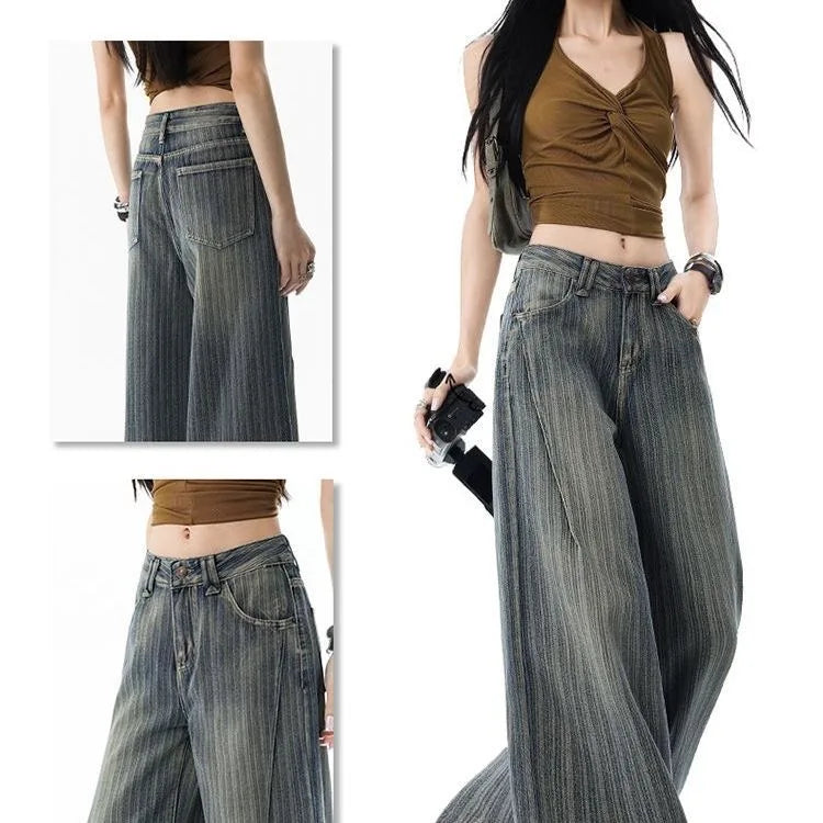 2000s American Vintage Pants Women Casual Y2k Thin Sportwear Y2k Clothing Retro Trouser Casual Chic Retro Harajuku Jeans Female - Matrix-studios.com