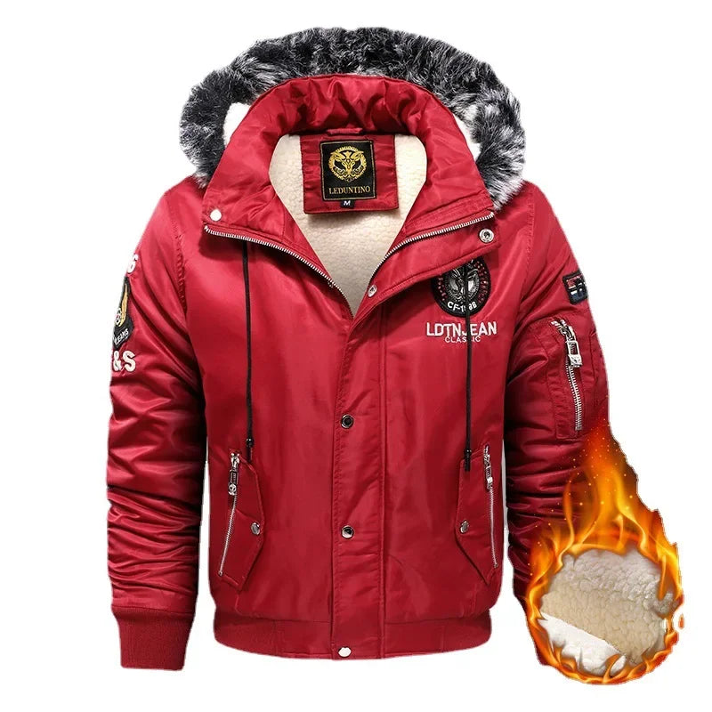 New Male Outwear Casual Winter Coats Good Quality Men Slim Fit Jackets Men Winter Hooded Down Jackets Fleece Parkas Warm Coats 4 - Matrix Studios