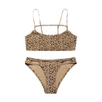 Hot Sale Leopard Ice Silk Bralette Wireless Active Fitness Tracelss Bra Brief Seamless Bra And Panty Set For Women - Matrix-studios.com