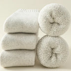 3 Pairs Men Women Wool Socks Couples Solid Winter Snow Chrismas Gift Thermal Cashmere Marino Thickened Fleece Terry Loop socks - Matrix Studios