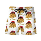 Funny Fatty Beef Hot Dog Men's 3D Print Short Pants Street Hip Hop Beach Shorts Skateboard Swimming Shorts Women Short Trunks