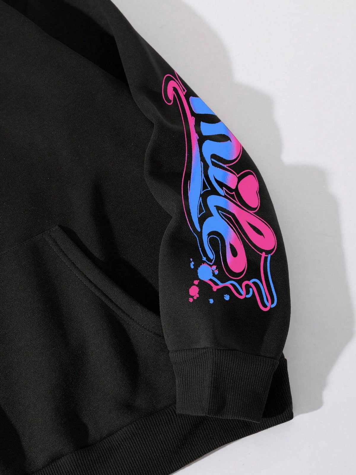 Happy Day Graffiti Print Women Hoodie Street Hip Hop Hoody Fashion Crewneck Versatile Hoodies Vintage Oversize Clothes Female - Matrix Studios