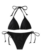 2Pc/Set 2024 Fashion Sexy Swimsuit Women Bikinis Set Triangle Swimwear String Beachwear Thong One Piece Suits Brazilian Biquini - Matrix-studios.com