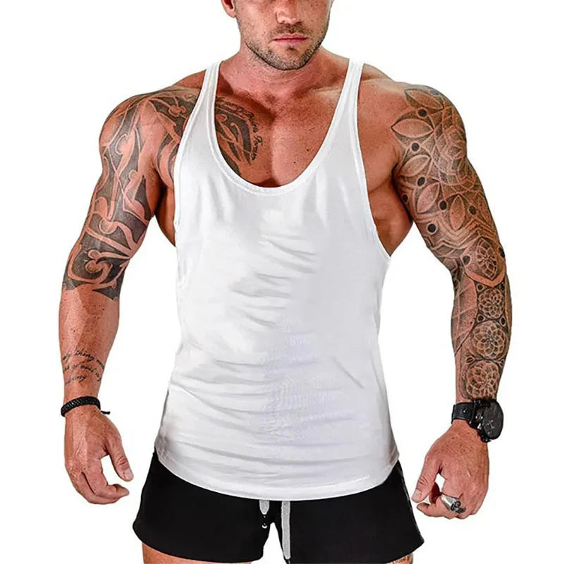 Top Gyms Men's Clothes Tank Vest Gym Shirt Undershirt Man Sportswear Bodybuilding Workout Vests Muscle Clothing Brand Fitness - Matrix Studios