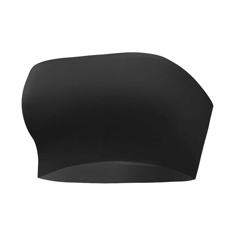 Sexy Seamless Strapless Tube Top Bra Women's Half Cup Ultra Thin Silicone Non-slip Underwear Off-the-shoulder  Dress Lingerie - Matrix Studios