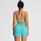 Summer Rompers Sportswear Woman Gym Combi-pants Women Jumpsuits Sport Yoga Clothes Female Fitness Overalls Shorts Bodysuit - Matrix Studios