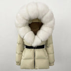 OFTBUY Winter Clothing Puffer Jacket Women Real Fox Fur Hooded Thick Warm 90% White Duck Down Coat Female Parkas Waterproof - Matrix Studios