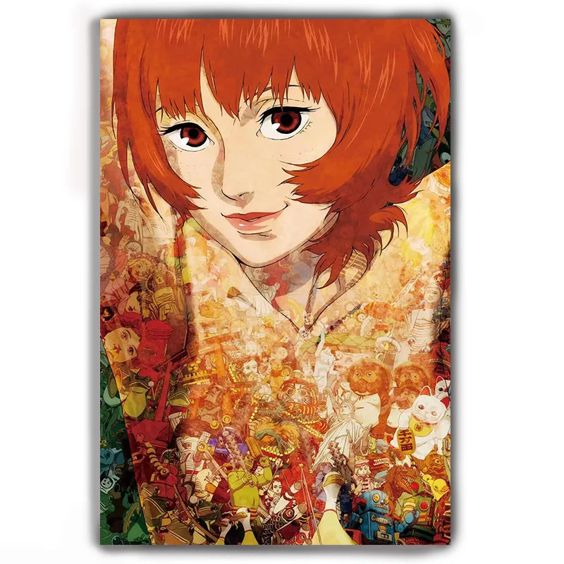Classical Neo-futurism Japanese Anime P-Paprika K-Kon Satoshi Anime Wall Art Decor Poster Home Living Room Bar Garage Cafes - Matrix-studios.com