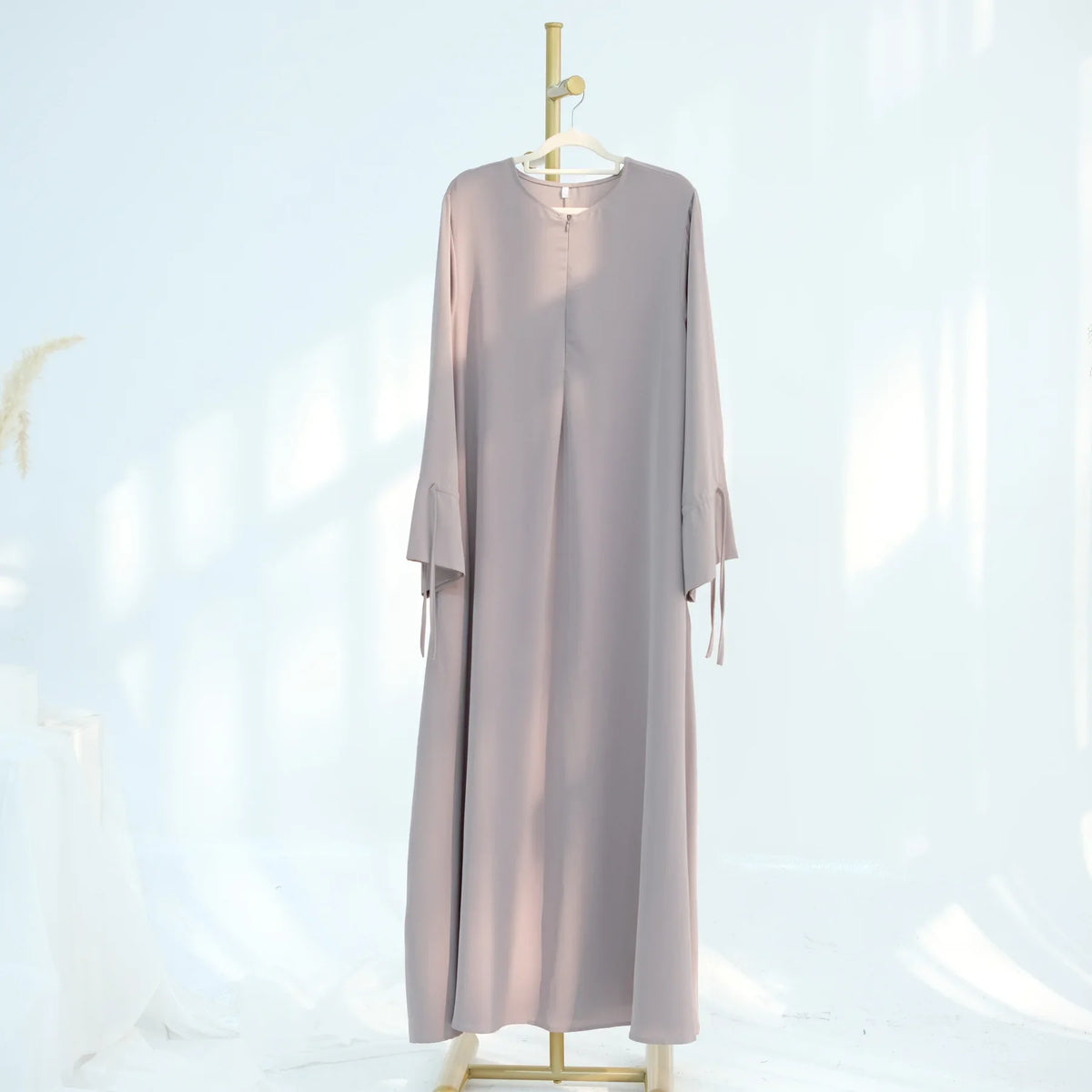 Ramadan Arabic Muslim Women Modest Dress 2025 Elegant Dubai Plain Abaya Islamic Church Clothing Fashion Loose Turkey Solid Robe - Matrix-studios.com