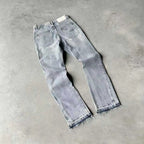 Y2K New Retro Centipede Embroidery Pattern Washed Oversized Wide-Leg Pants Street Gothic Harajuku Floor Pants For Men and Women - Matrix Studios