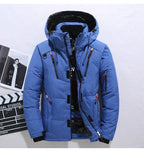 New Winter Men Hooded Casual  Puffer Jackets White Duck Down Coats High Quality Male Outdoor Windproof Warm Winter Parkas Size 5 - Matrix Studios