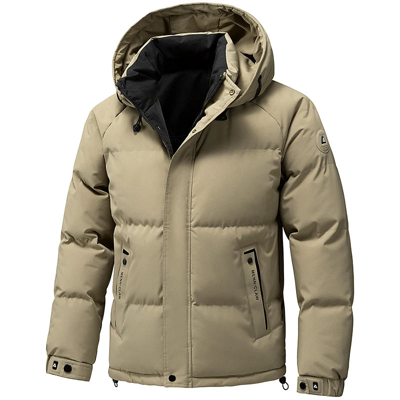 Men's Jacket Stand Collar Mens Parka Winter New Down Jacket Fleece Warm Jackets Men Business Leisure Coat Baseball Coats 8891 - Matrix Studios