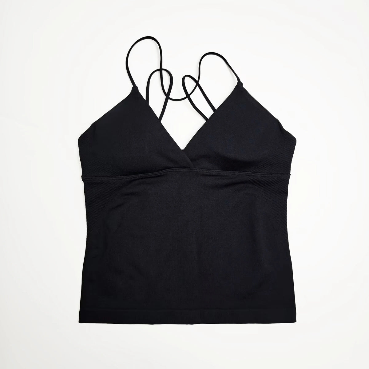 NCLAGEN Vision Twist Front Longline Top Women's Seamless Thin Straps Yoga Gym Workout Vest Running Tank Tops Fitness Clothing - Matrix-studios.com