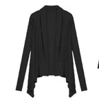 Korean Irregular Black Cardigan Two Piece Sets Style Women's Vest Y2k 2025 Long Sleeve Loose Knitted Tops Pull Femme - Matrix Studios