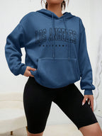 Los Angeles Art Letter Design Women Hoodies American Style Casual Hoody Autumn Hip Hop Female Hoodie Casual Fleece Clothing - Matrix Studios