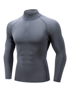 Men's Outdoor Sports Long Sleeve T-shirt Leisure Speed Dry Cycling Fitness Long Sleeve Breathable Elastic Sports Clothing Tops - Matrix Studios
