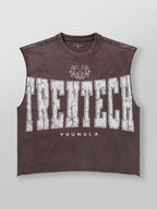 Chaozhou brand hot sales high street American retro washable old vest boys summer ins Chaozhou brand sports pure cotton sleevele - Matrix Studios
