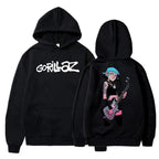 The Autumn and Winter Pullovers Long Sleeve Loose Soft Sweatshirt Streetwear Coat Gorillaz Printing Women and Men Hoode - Matrix Studios