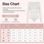 Women's Round Collar Elastic Bodysuit Long Sleeve Jumpsuit Shapewear Shaper Lady Sexy New Female Warm Clothes Autumn Winter - Matrix Studios