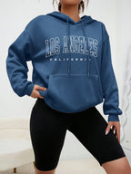 Los Angeles Art Letter Design Women Hoodies American Style Casual Hoody Autumn Hip Hop Female Hoodie Casual Fleece Clothing - Matrix Studios