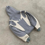 American Retro Letter Printed Devil Pattern Hoodie Y2k Harajuku Casual Couple Zipper Hoodies Sweatshirt Fashion Men's Clothing - Matrix Studios