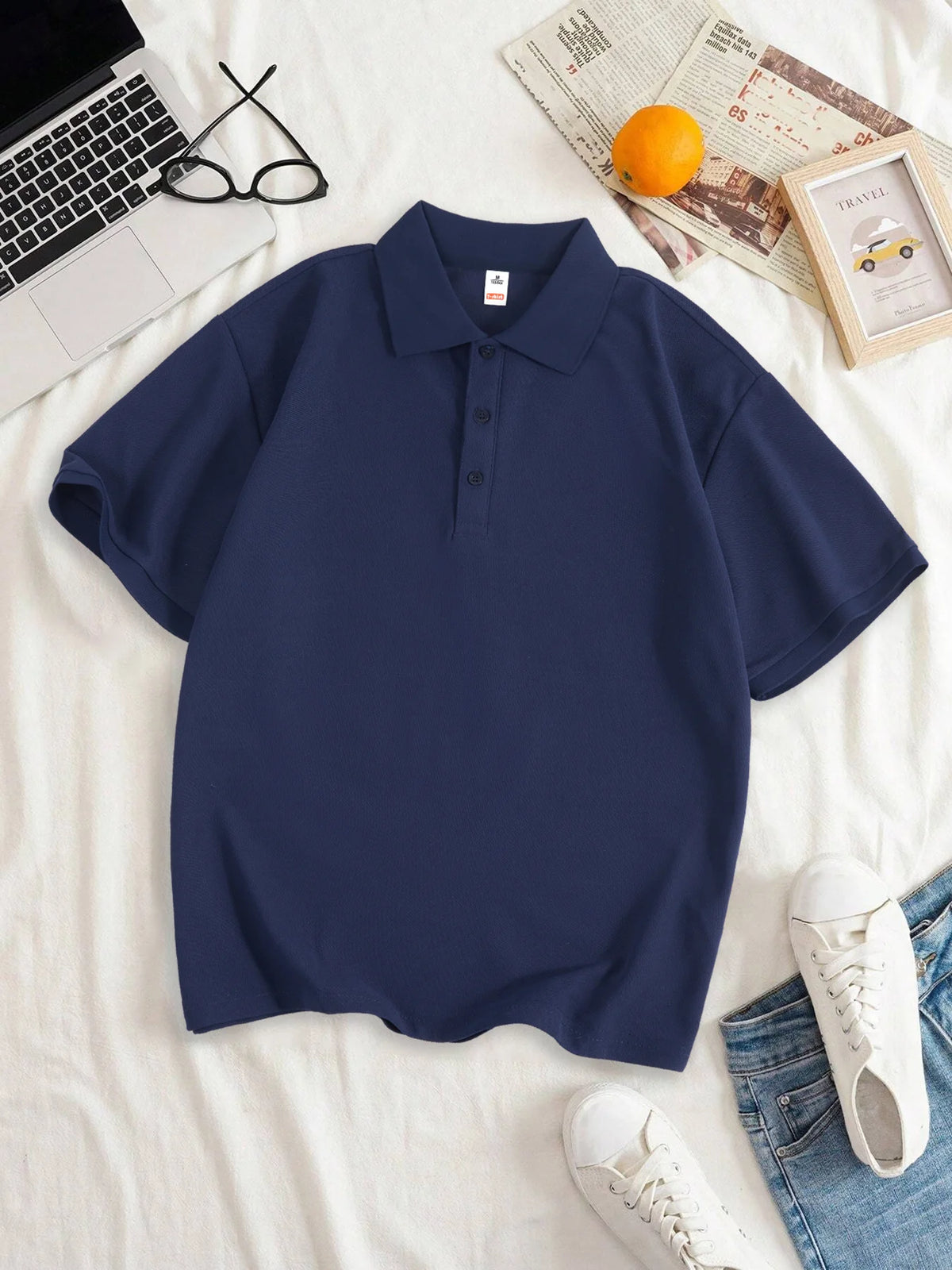Women Solid Color Polo Shirt Summer Casual Cool Feeling Antibacterial Tops Breathable Short-sleeved Lapel Slim Fit 2025 Clothes - Matrix-studios.com