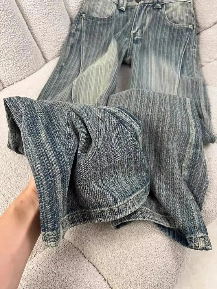 2000s American Vintage Pants Women Casual Y2k Thin Sportwear Y2k Clothing Retro Trouser Casual Chic Retro Harajuku Jeans Female - Matrix-studios.com