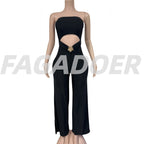FAGADOER Sexy Hollow Out Bodycon Jumpsuit for Women Solid Color Sleeveless Backless Rompers Female Streetwear Overalls 2025 New - Matrix Studios