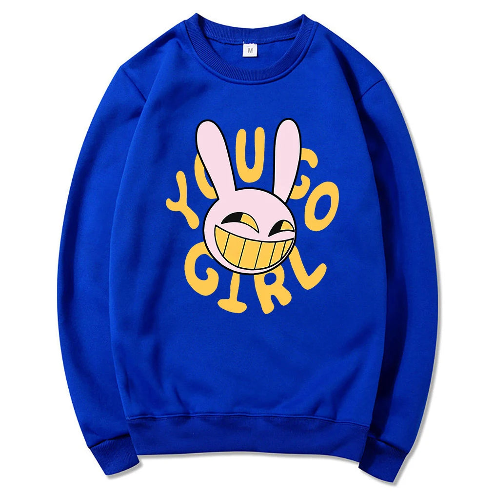 YOU GO GIRL Digital Circus Jax Hoodie Fashion Women Harajuku Funny Cute Rabbit Hoodie Unisex Cartoon Vintage Pullover Sweatshirt - Matrix Studios