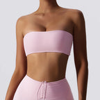 Summer Strapless Sports Bra Gym Women Quick-Drying Yoga Clothes Women Tube Top Fitness Chest Wrap Underwear Workout Bra Female - Matrix-studios.com