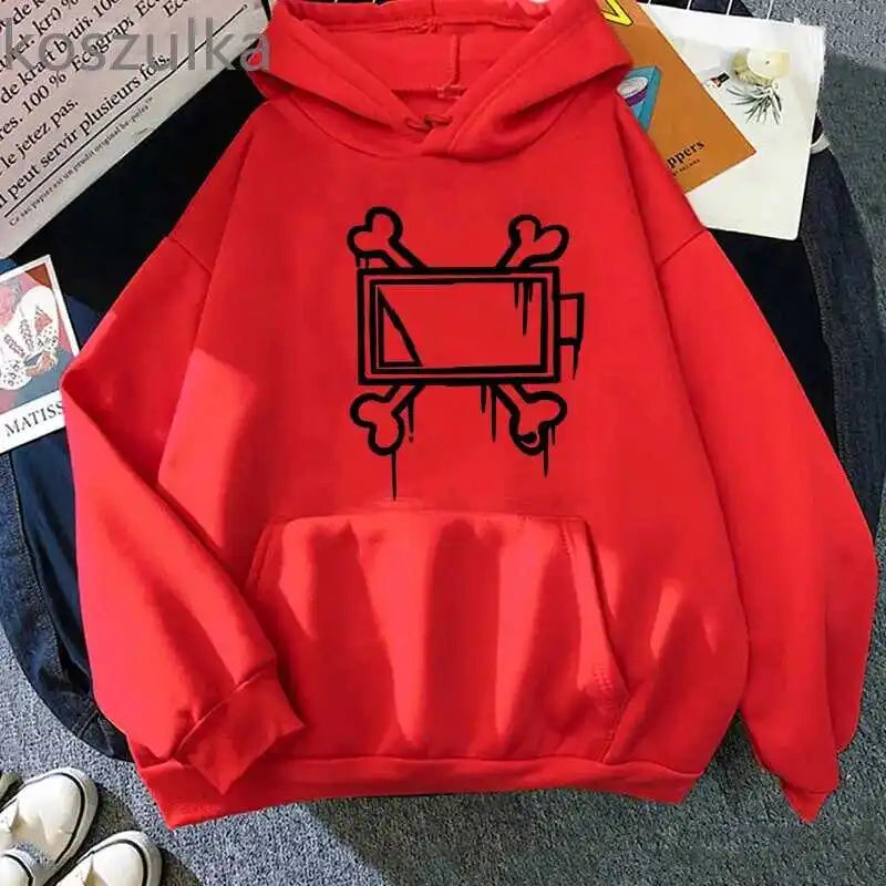 New men's and women's autumn and winter fleece hoodie  Murder Drones print foreign trade leisure sports hoodie trendy men's Y2K - Matrix Studios